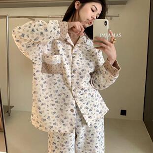 METWO 朴素的松弛感！田园家居服早春新款宽松舒适可外穿睡衣套装