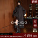 漫步云端 CHICJOJO灰色毛呢外套女25冬新款 长款 骆驼绒时尚 大衣