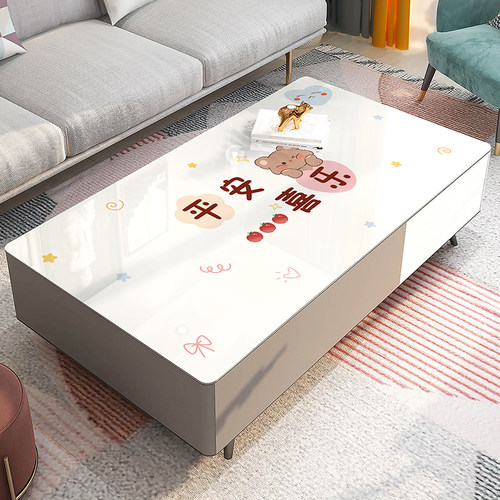 茶几桌布免洗防水防油客厅餐桌垫轻奢高级感软玻璃桌垫家用茶几垫