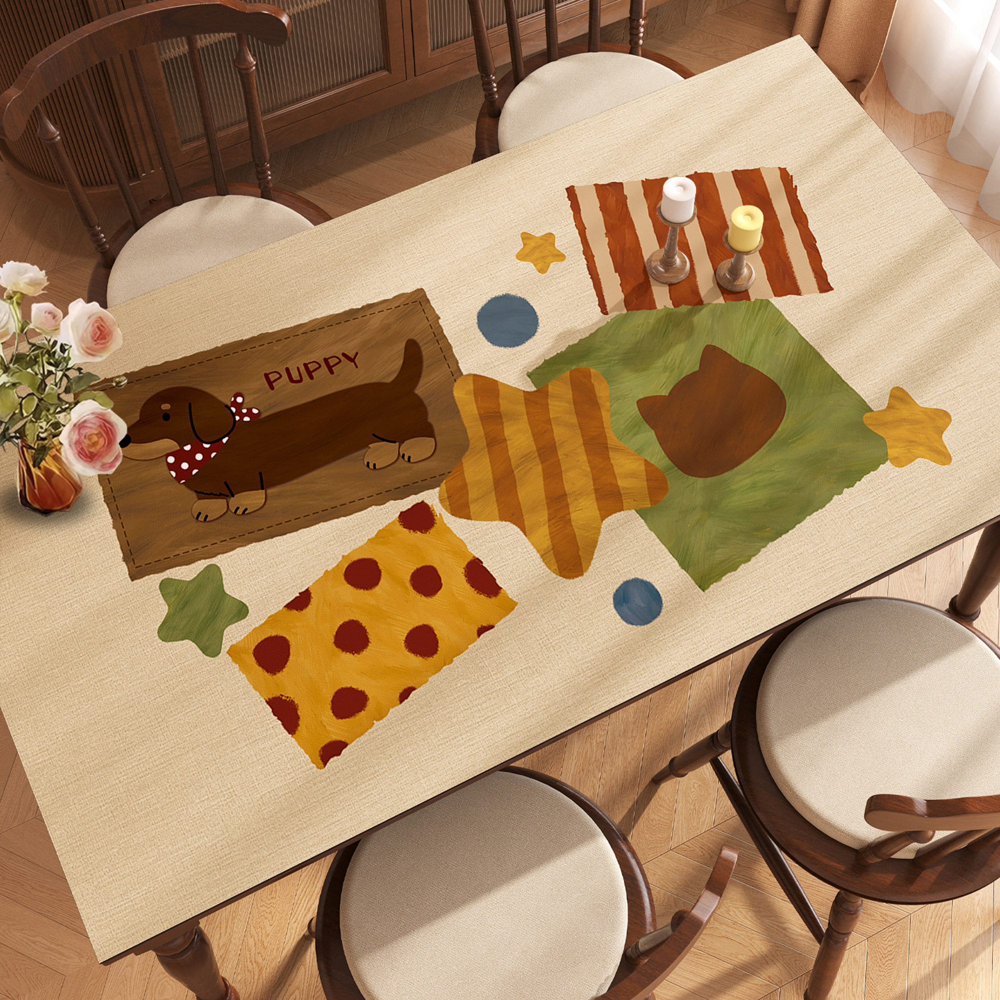 美式餐桌垫2026新款桌布免洗防水防油防烫茶几台布pvc桌面保护垫,居家布艺,桌布,淘宝优惠券,粉丝福利购,淘宝优惠卷