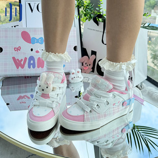 BAKE低帮男女国潮滑板鞋 顽刻官方面包鞋 兔泡泡配色秋季