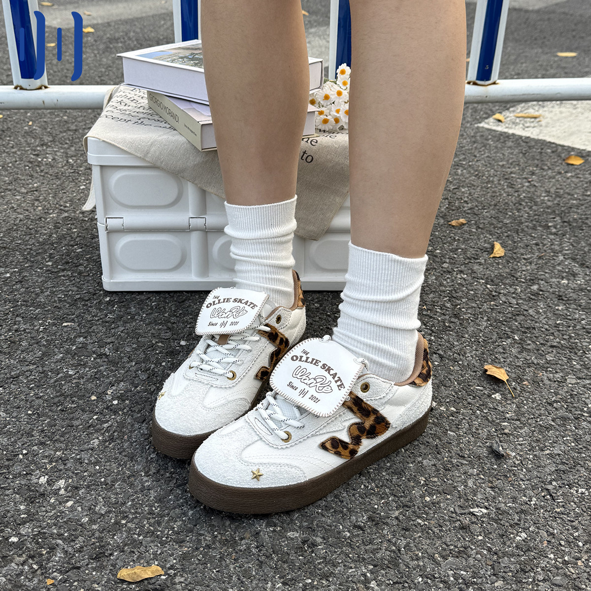 顽刻官方马年生肖款马毛生胶底W系列冬季男女国潮德训滑板鞋