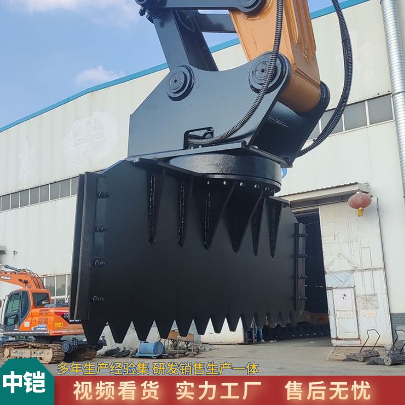 挖掘机带液压找平器 火车拉煤车厢物料刮平器 液压旋转刮煤机
