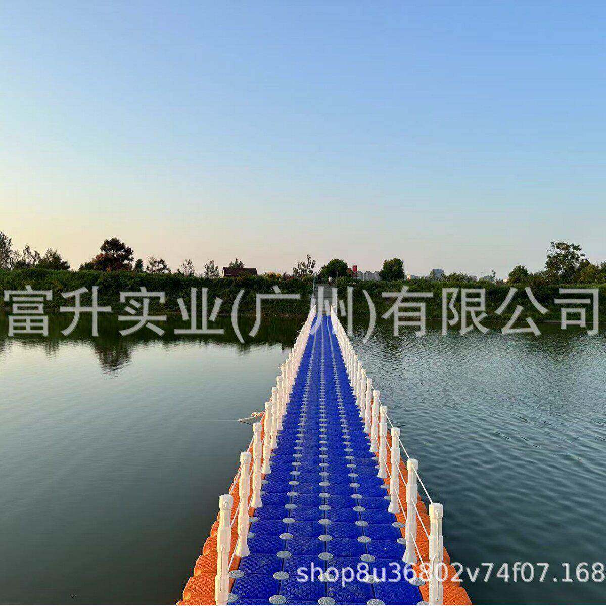 广东厂家养殖垂钓码头浮桶PE塑料水上栈道浮箱游泳池钓鱼浮筒