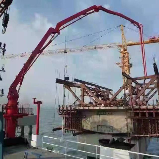 船载布料机 船载式混凝土液压布料机  Boat Placing Boom 布料杆