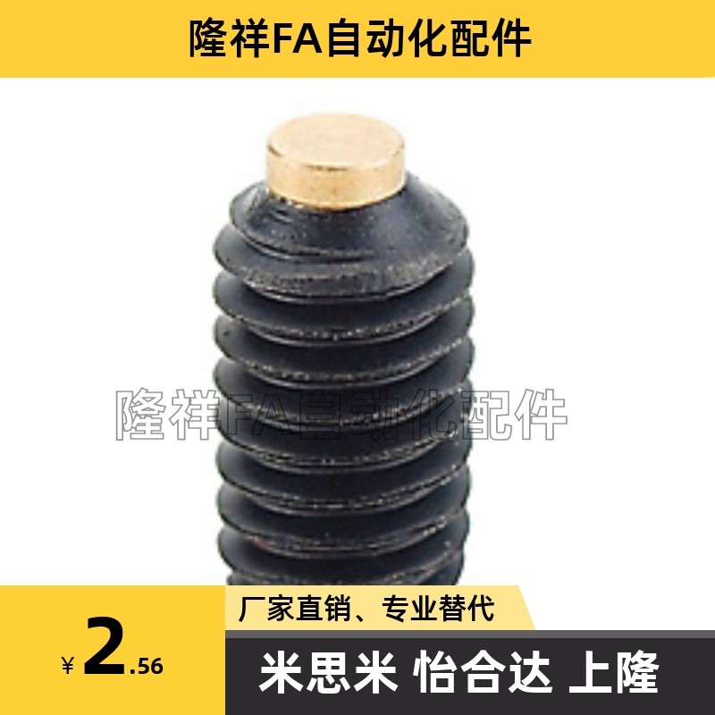 304不锈钢内六角防滑胶头紧定SBPPS8-10