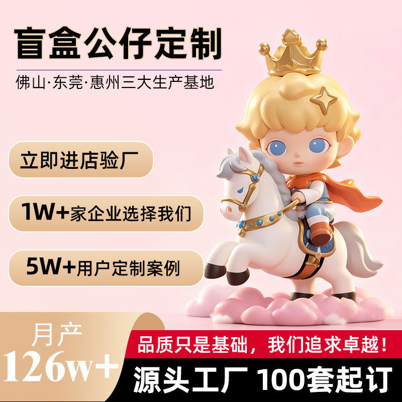 盲盒手办玩具定制注塑公仔工艺品订制树脂玩偶摆件定做工厂文创潮图片