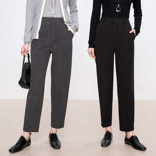 冬季 女锥形休闲加绒裤 小暖炉 加厚毛呢九分裤 1177 降温BI入