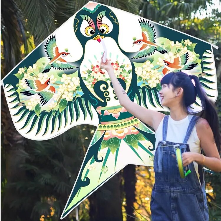 传统沙燕风筝18cm水晶轮260米轮胎线新手儿童成人易飞风筝线组合