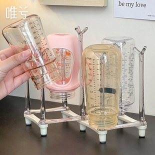 可折叠奶瓶沥水架婴儿奶嘴瓶晾干便携置物架新生儿水杯子收纳神器