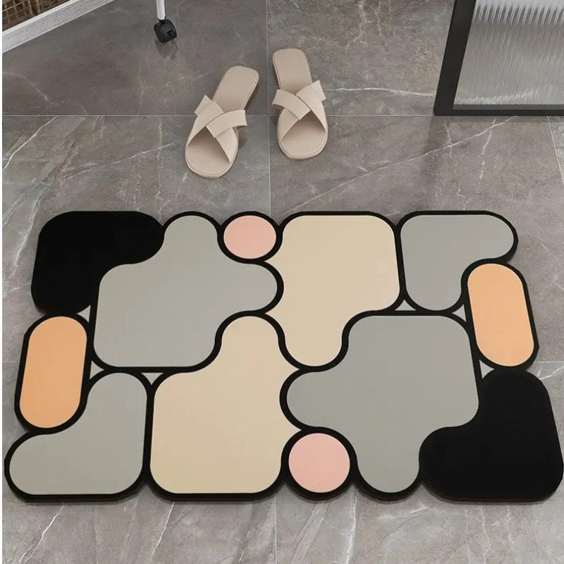 浴室吸水地垫硅藻泥家用卫生间门