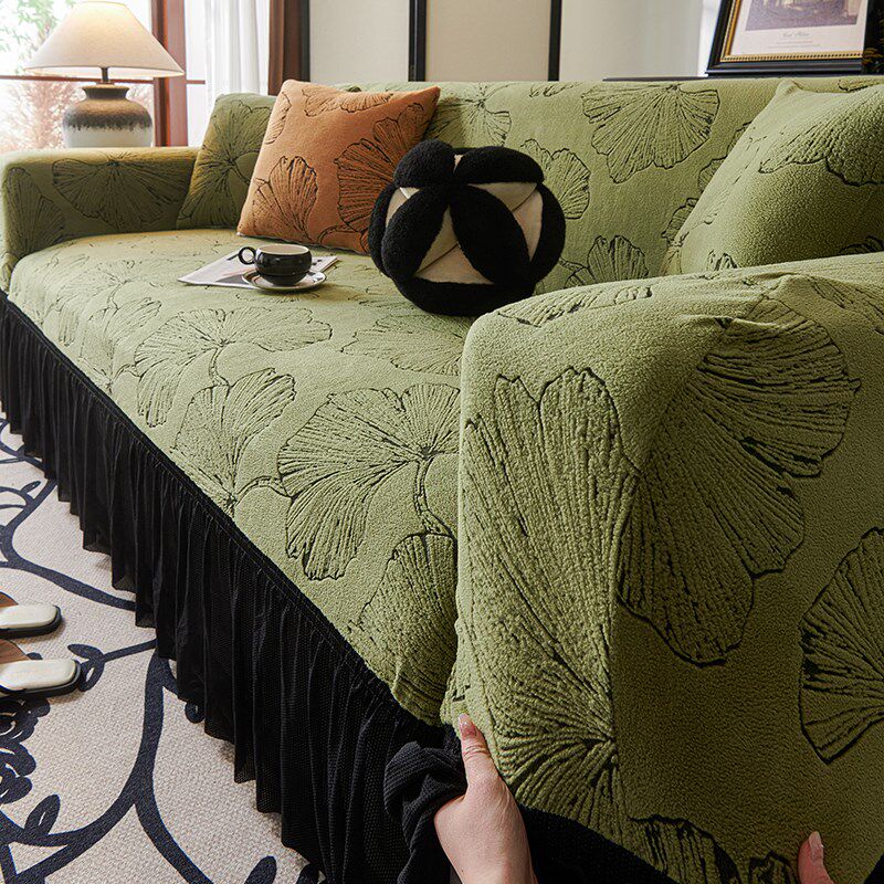 精选三座一贵妃新式沙发套罩全包防滑2025新款防猫抓直排双人位万