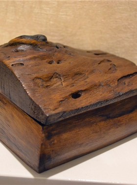 诗玛哈东南亚风格实木木雕摆件名片盒桌面装饰创意收纳盒个性装饰