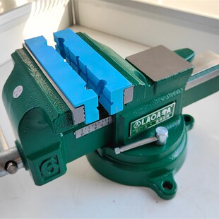 沪鼎台虎钳软钳口多功能橡胶台钳配件通用铝合金钳口带磁吸免安装