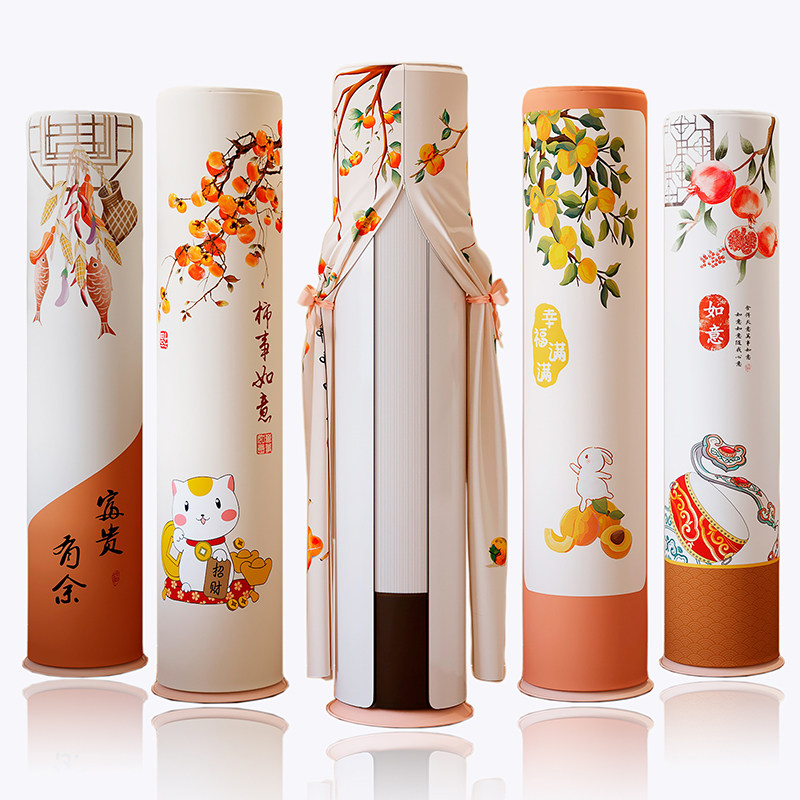 适用海尔圆柱形立式柜机客厅大3匹空调防尘罩新款TCL柜式圆形套子