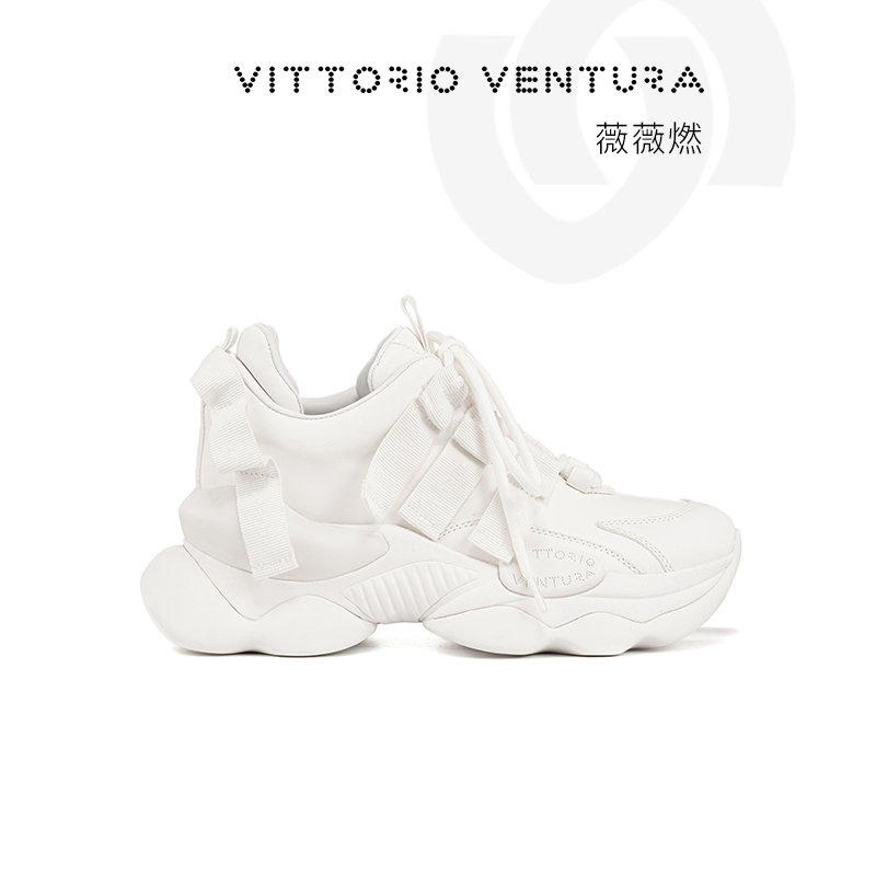 薇薇燃休闲增高坡底老爹鞋