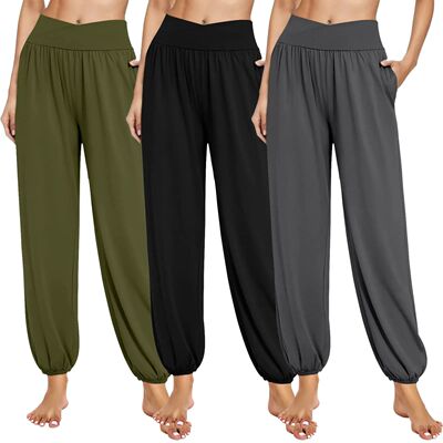 Long loose sports casual pants for women运动休闲宽松长款裤女