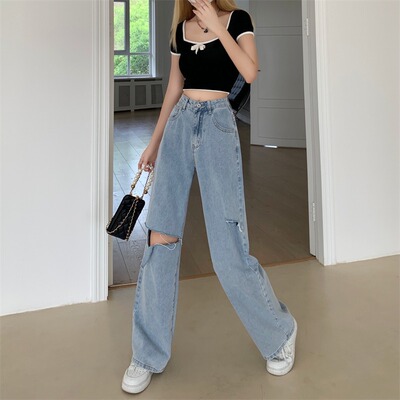 Floor mopping wide leg pants straight pants拖地阔腿裤直筒裤
