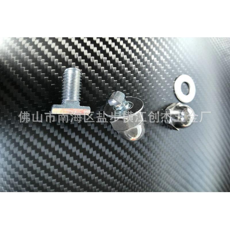 厂家面货M10斜电镀勾头览螺丝配螺母垫片搭配方现柱角码展用配件