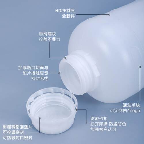 密除封农资UNC包装瓶肥料农瓶500药ml毫升化工瓶草打包塑料空瓶剂