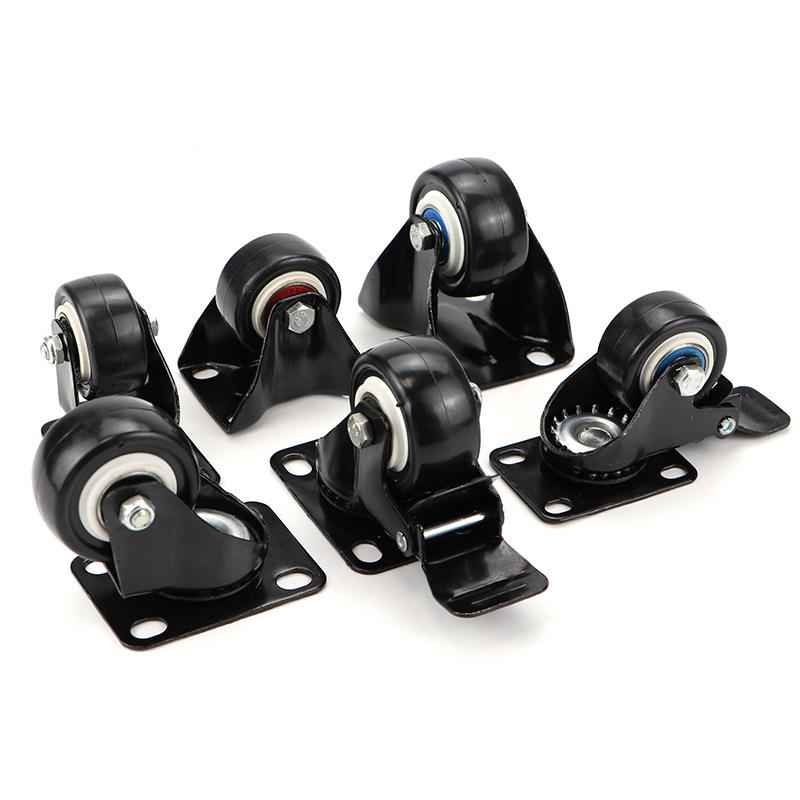 家M8M1丝杆1.5寸具万向轮带刹车办公XAE静椅音2寸03寸金钻轮黑色