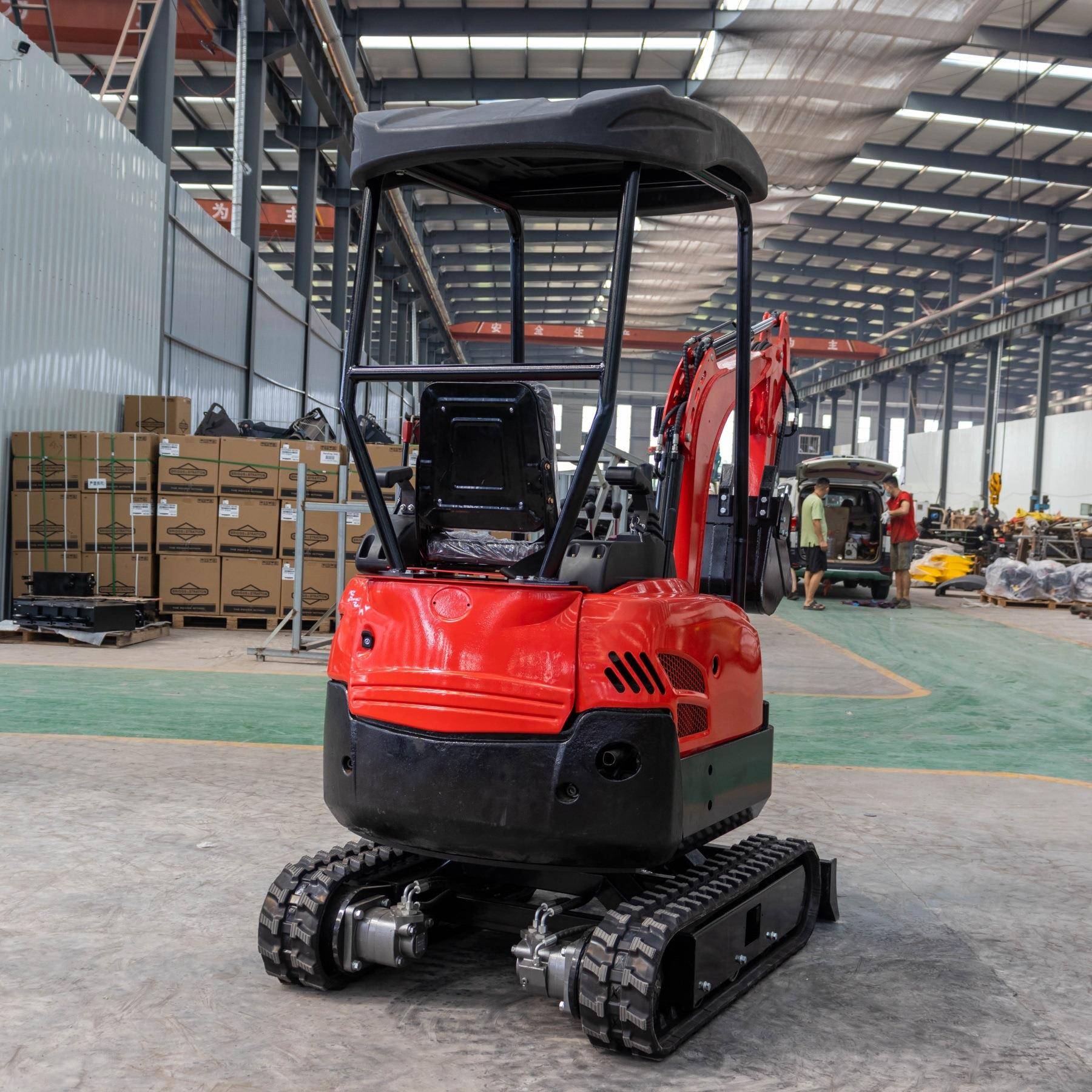 农a用1.8吨小型履带挖机HT18履带大棚种植挖沟挖机  出口荷兰迷t