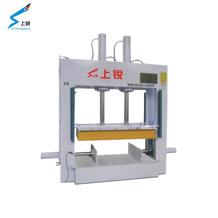 MH3834×全自动压木门板吨材铝蜂液窝板曲石材100三方向木冷压机
