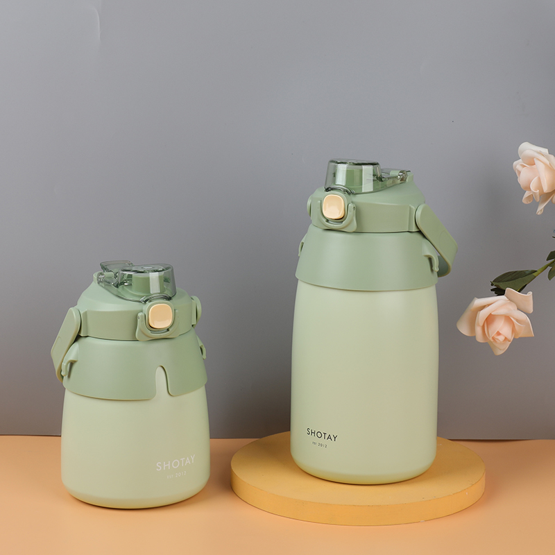 尚泰大肚保温杯大容量吸管