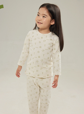 ArborTree 环保印花100%天然有机棉宝宝春秋季居家服分体套装