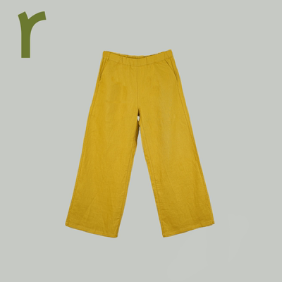 轻薄透气亲子款苎麻秋季长裤