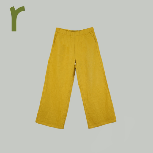 轻薄透气亲子款苎麻秋季长裤