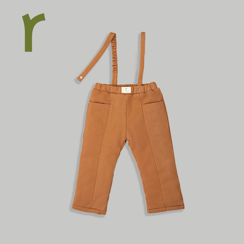 ArborTree 天然取材的宝宝冬季背带加厚棉裤(有机棉)保暖亲肤