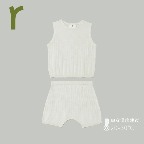 宝宝夏季桑蚕丝套装轻薄透气