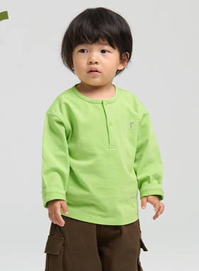 ArborTree 100%有机棉男女宝宝春秋冬款长袖T恤 柔软亲肤吸湿排汗