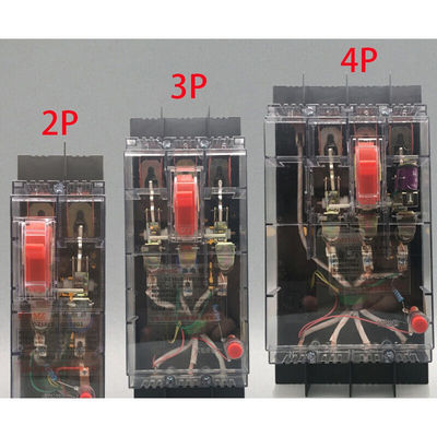 漏电保护100A漏电开关透明漏电断路器dz15le100/4901三相四线漏保