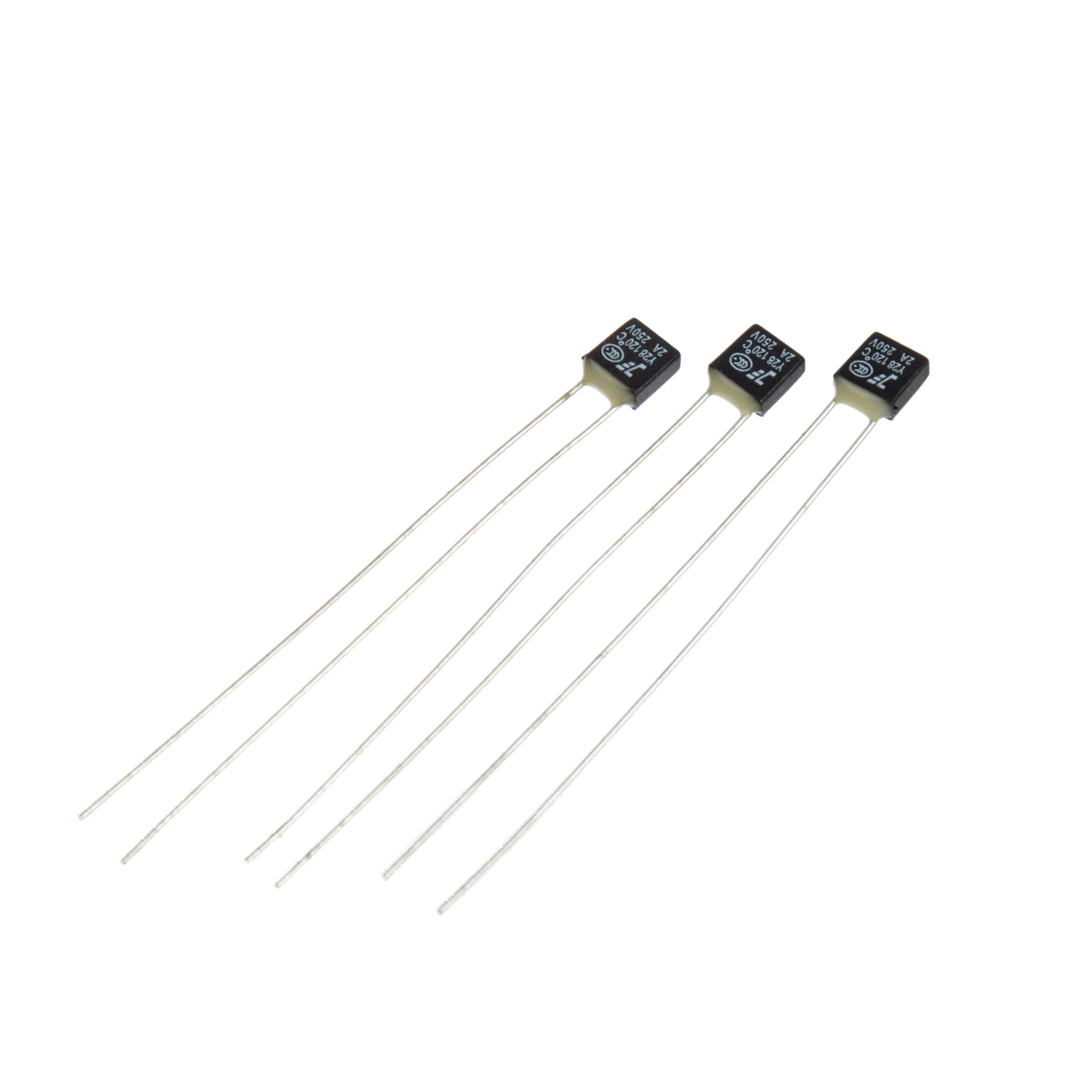 rh温度保险丝方型风扇马达电机热熔断器1a2a各种温度齐全