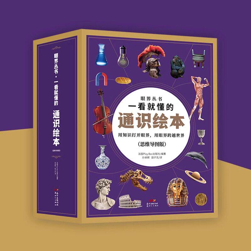 眼界丛书一看就懂的通识绘本全套18册 4-12岁儿童人文社会自然科学探索科普互动百科力启蒙认知绘本思维导图版亲子共读漫画书 正版