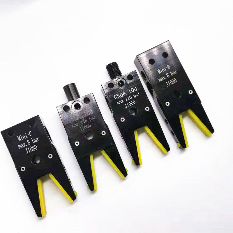 迷你气动夹具水口夹爪注塑机机械手配件机械手夹具机械手夹子气缸