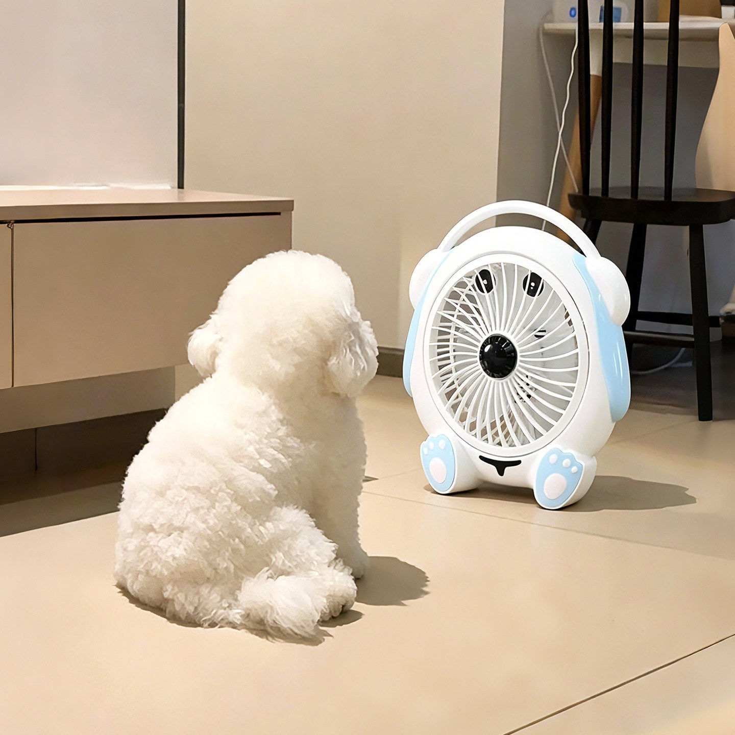【狗狗专属的小风扇】狗狗降温风扇夏季消暑神器大风力迷你吹风机