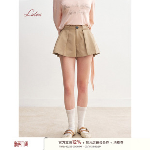 65%天丝棉高腰A字宽松休闲短裤 Liilou 打褶设计 fit clean