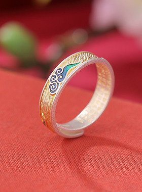 新款手工描金工艺景泰蓝祥云莲花