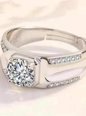 新款双排钻开口戒指精致高级感送