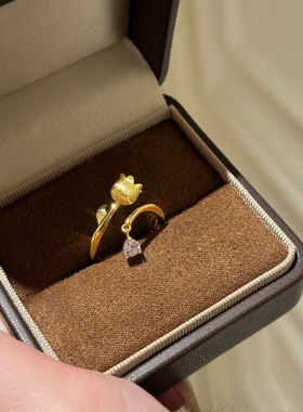 时尚轻奢超美灵动铃兰花小水滴拉