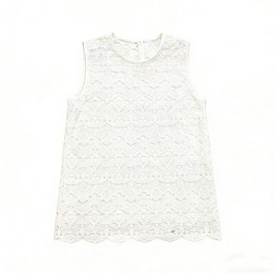 韩版时尚百搭复古镂空蕾丝背心