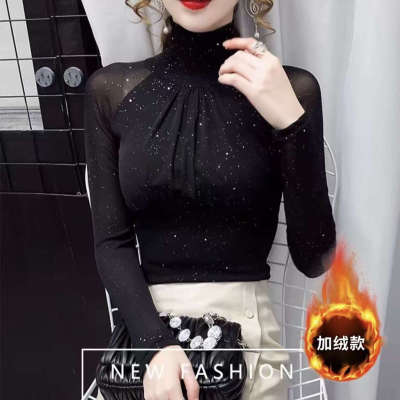 2025新款高领蕾丝打底衫