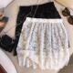 优品质蕾丝A字半身裙女通勤显瘦叠穿短裙遮臀大码 裙子防走光屁帘