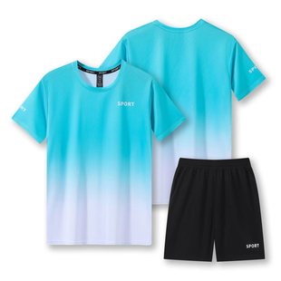 运动服健身男女生套装短袖夏季速干透气潮流跑步篮球训练短裤衣服