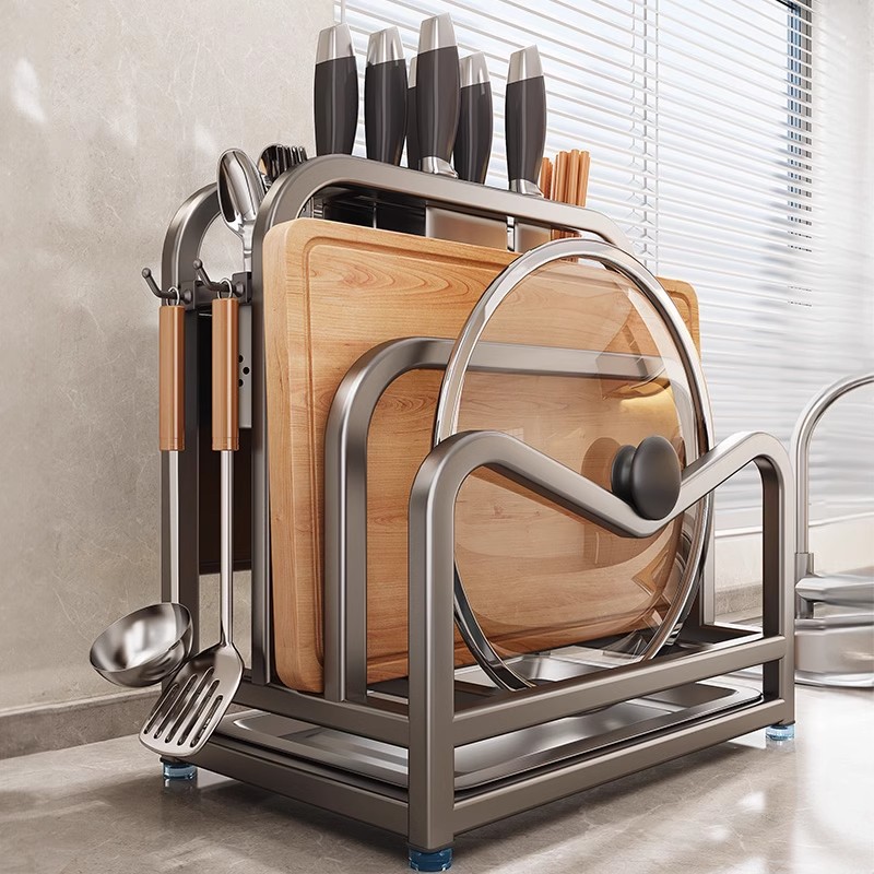 刀具砧板鍋蓋架多功能收納架子