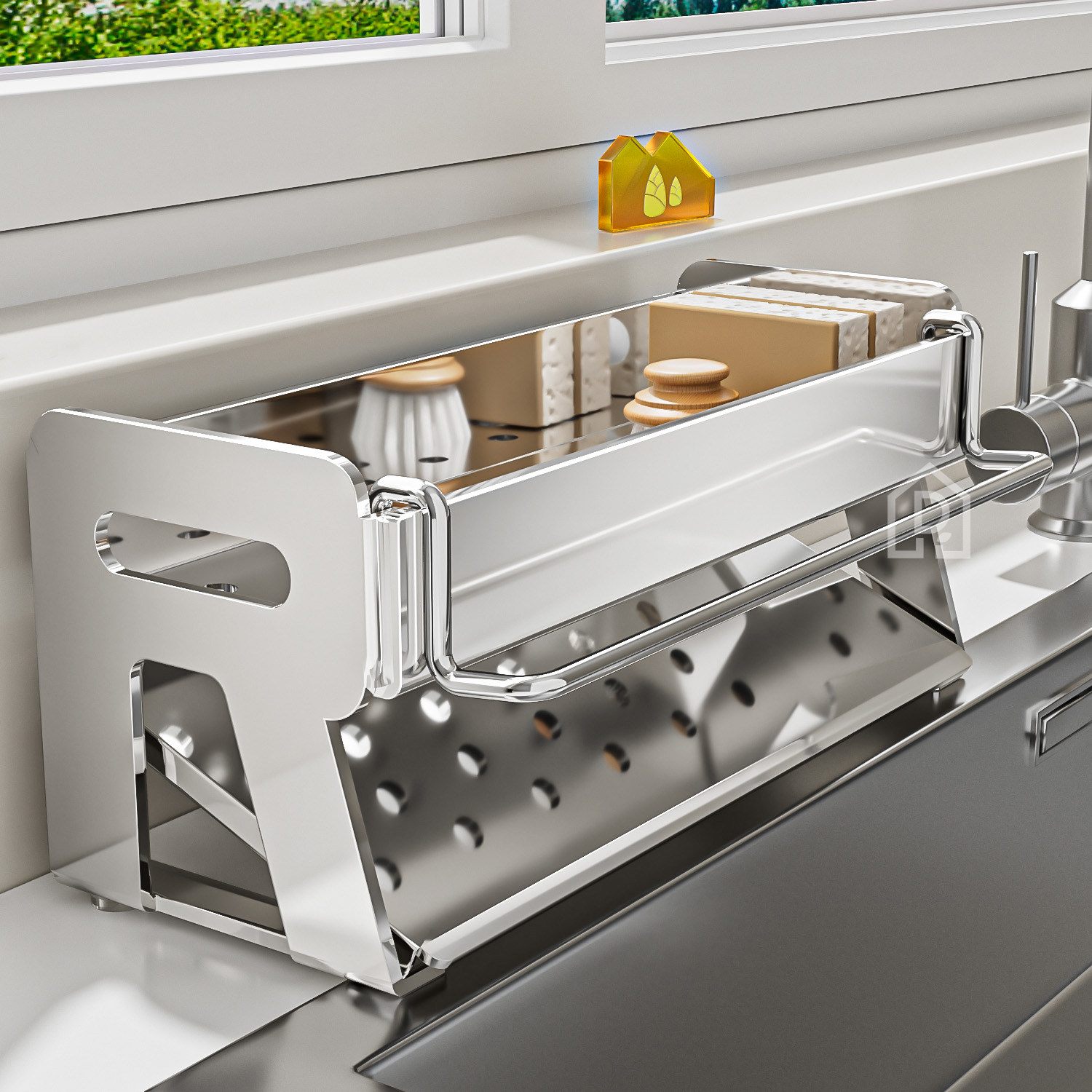 厨房晾抹布架收纳沥水架不锈钢窄边挂洗碗布海绵窗台洗碗水槽神器,厨房/烹饪用具,厨房置物架/置物柜/角架,淘宝优惠券,粉丝福利购,淘宝优惠卷