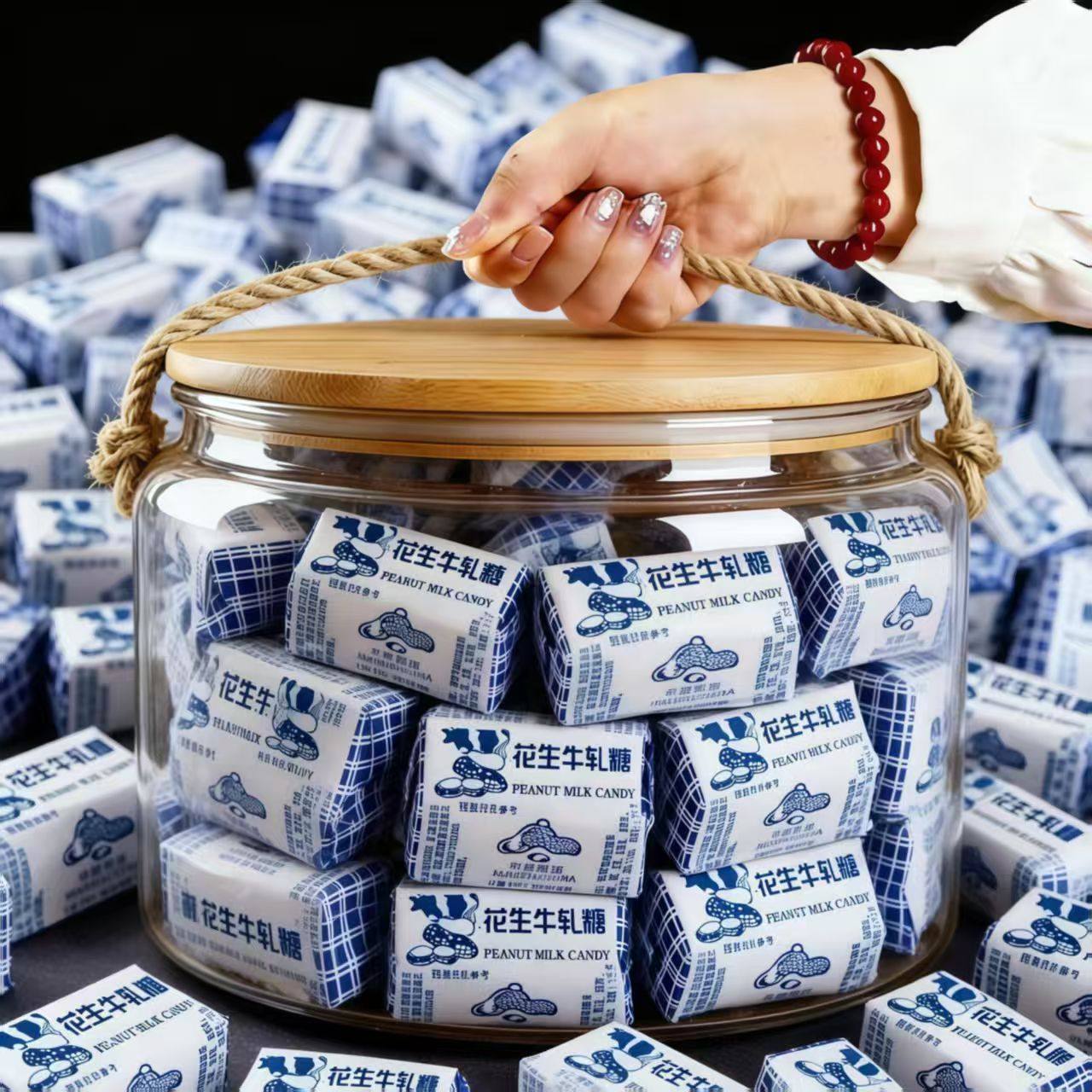 老式手工牛轧糖花生牛轧糖500g 喜糖奶糖怀旧糖果年货零食袋装,零食/坚果/特产,传统糖果,淘宝优惠券,粉丝福利购,淘宝优惠卷